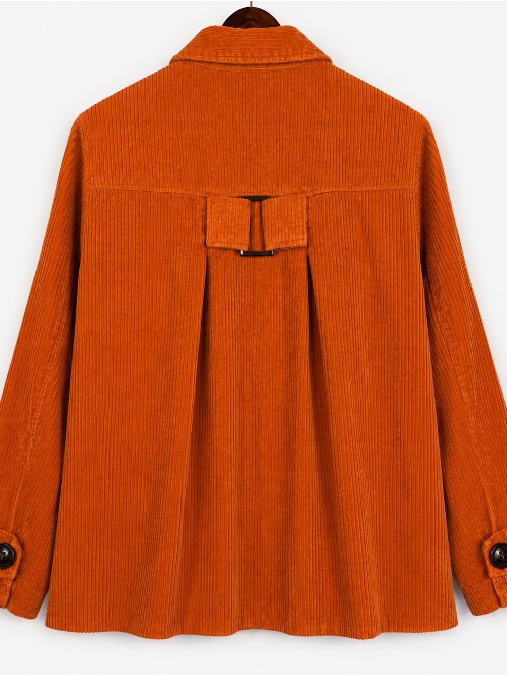 Relativity Vintage Y2K Pumpkin Orange Corduroy Swing Jacket XL - Picture 2 of 11